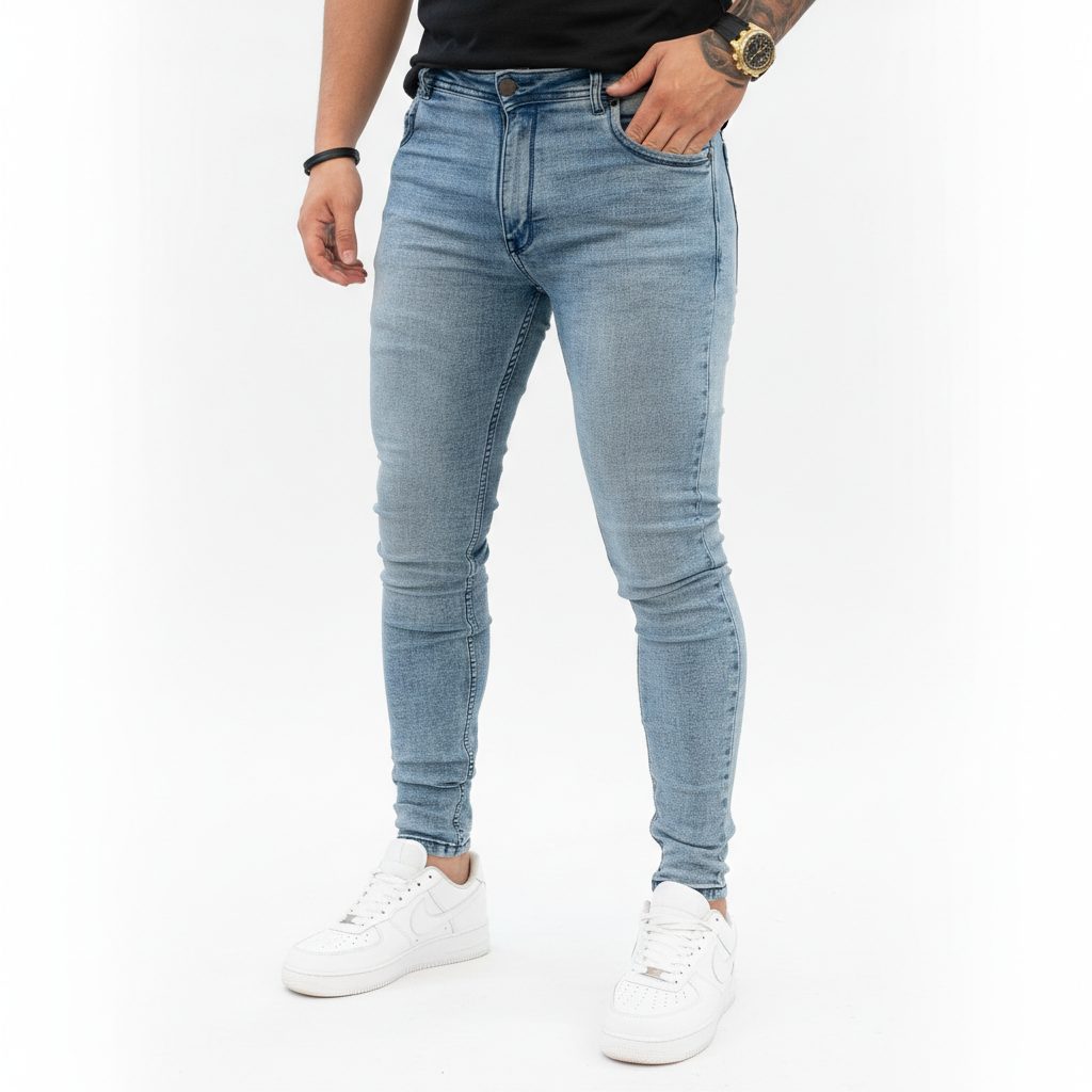 Kit 3 Calça Jeans Sarja Masculina Skinny