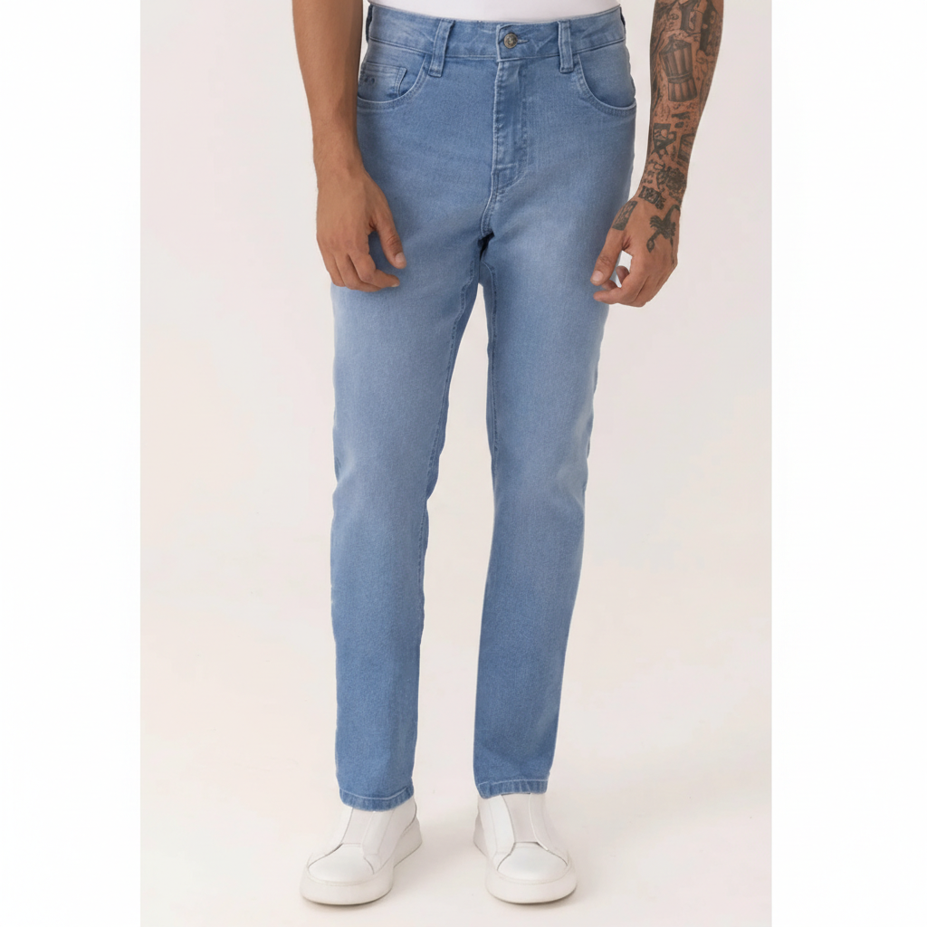 Kit 3 Calças Jeans Masculina Classic Corte Reto