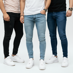 Kit 3 Calça Jeans Sarja Masculina Skinny