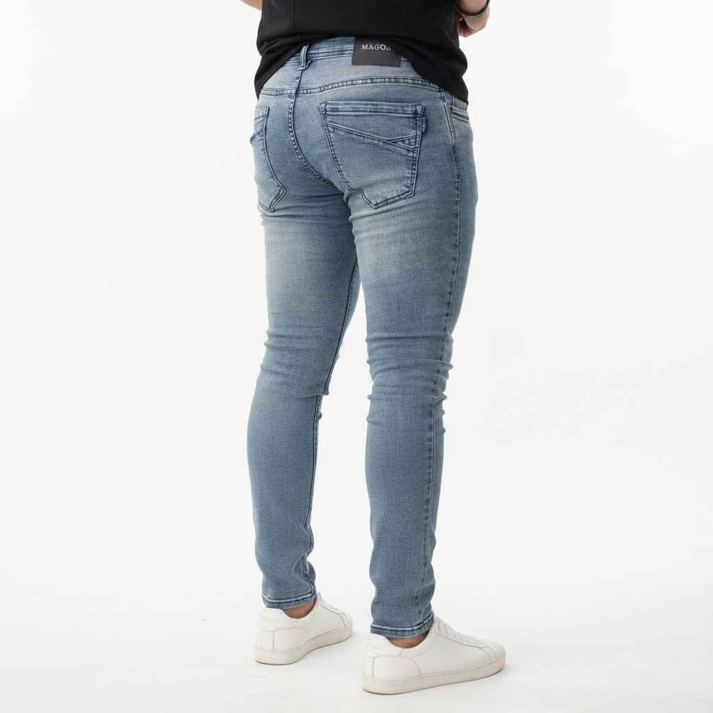 Kit 3 Calça Jeans Sarja Masculina Skinny