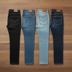 Calça Jeans Masculina com Elastano - Kit 4 Unidades