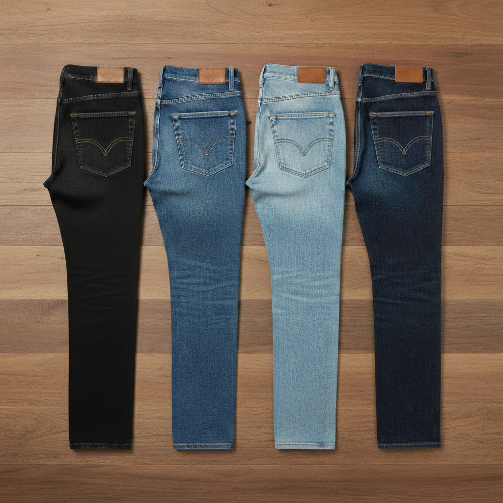 Calça Jeans Masculina com Elastano - Kit 4 Unidades