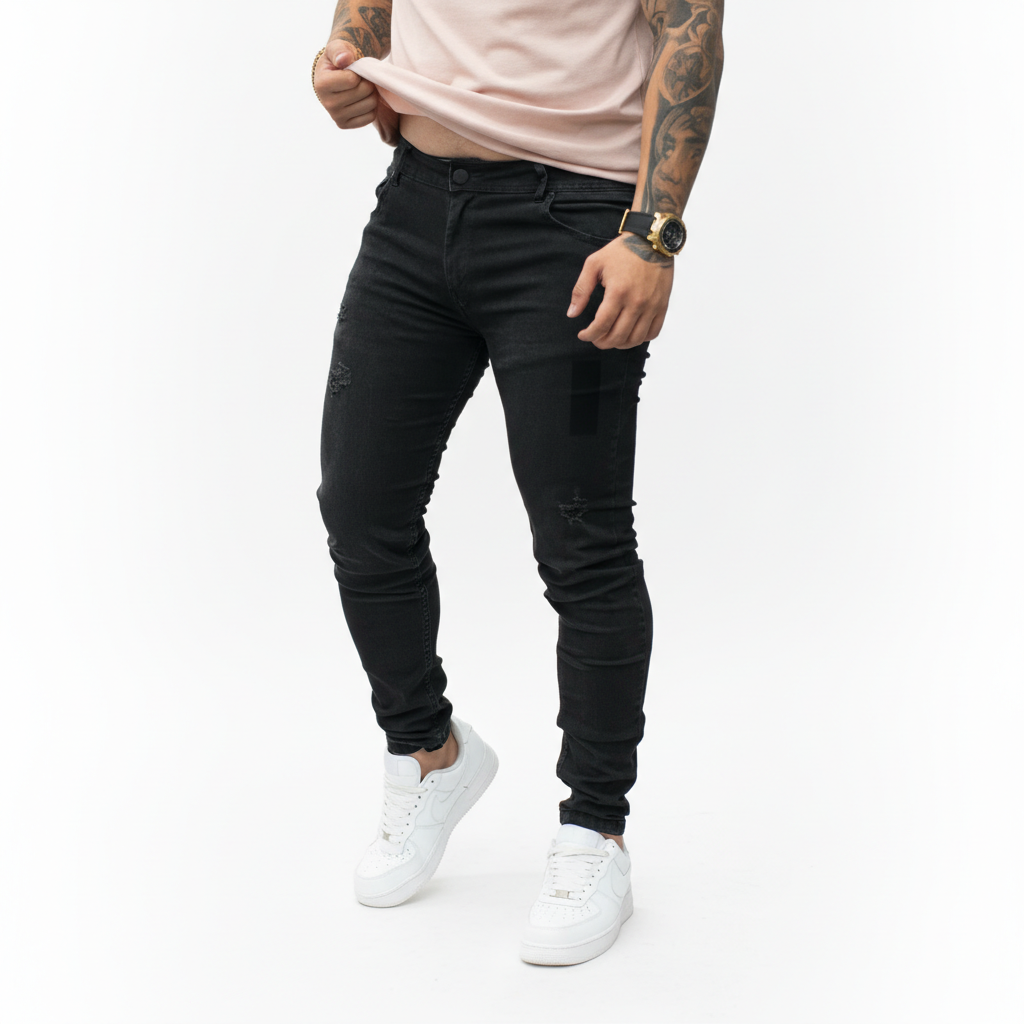 Kit 3 Calça Jeans Sarja Masculina Skinny