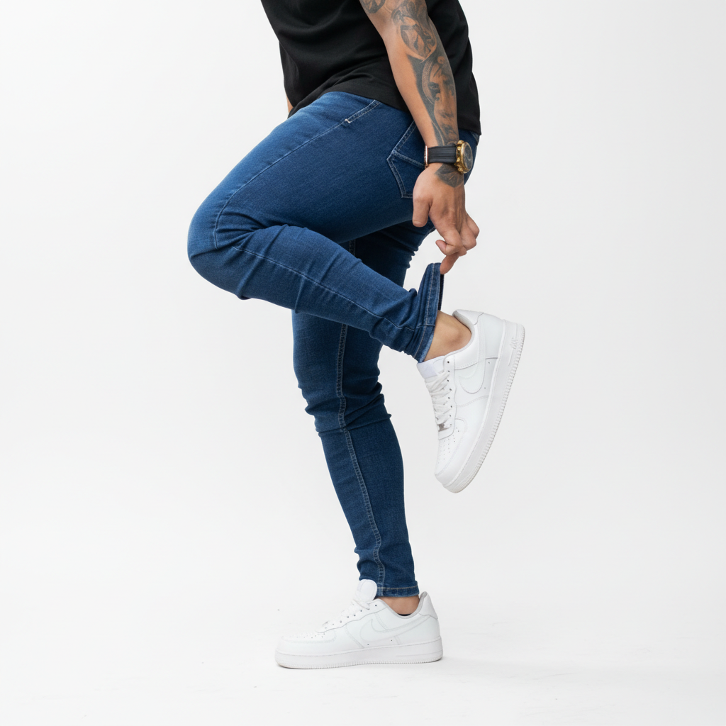 Kit 3 Calça Jeans Sarja Masculina Skinny